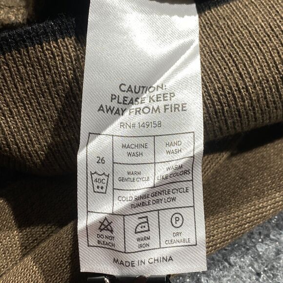 NWT Craft+Flow Brown Sweater Pullover Mens Size S Small - Picture 8 of 9